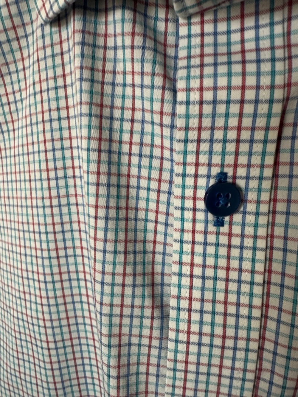 Twillory performance dress shirt - Red/Blue/Teal plaid - Picture 2 of 3